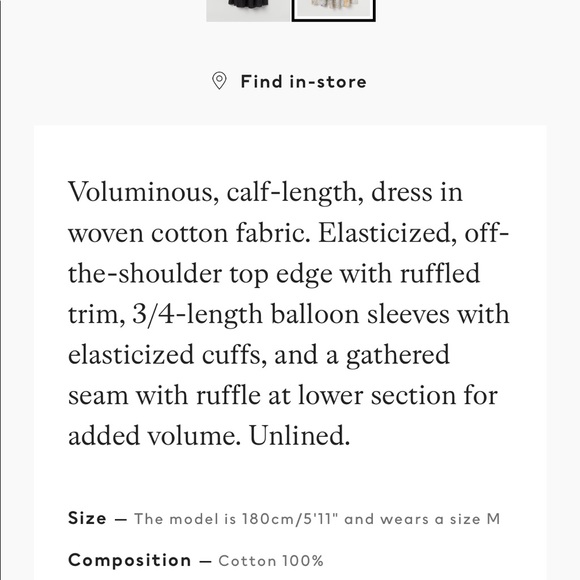 H&M Off-the-shoulder dress - Picture 12 of 12